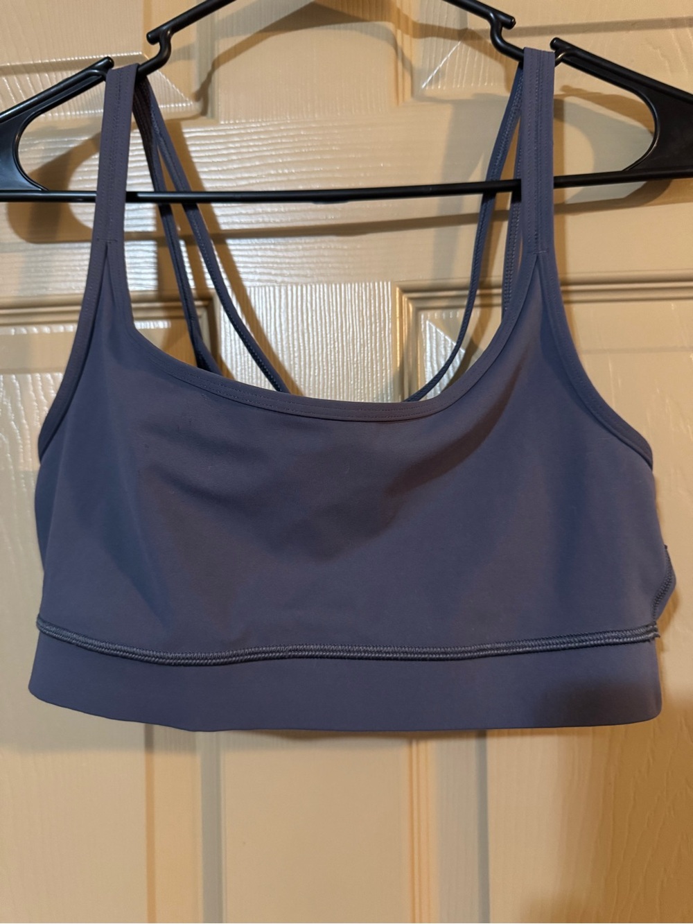 Vuori Mindset Sports Bra - Stone Blue Grey - Size M (VW186)